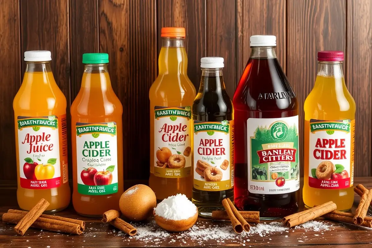 Comparison of apple juice and apple cider for baking donuts